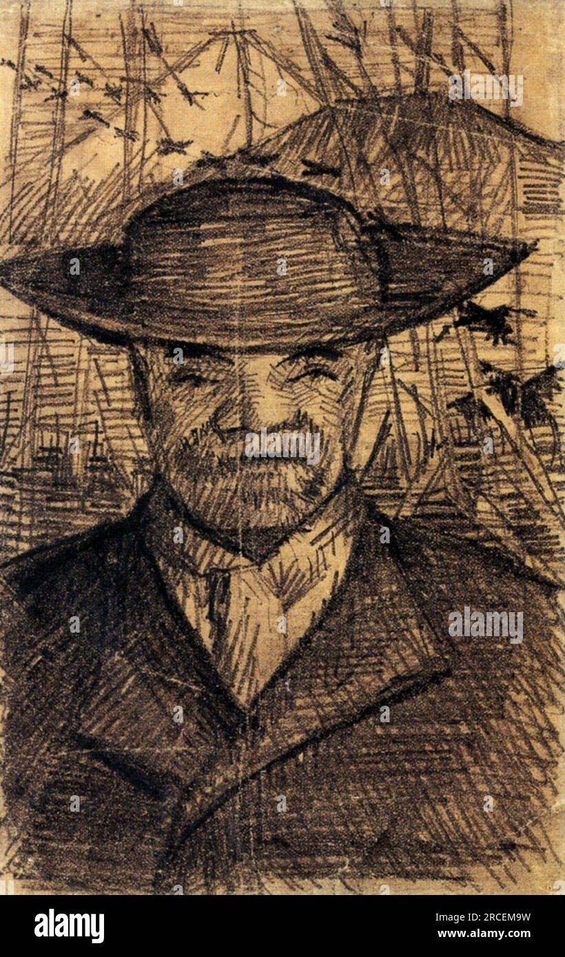 Portrait du Père Tanguy 1887 ; Paris, France par Vincent van Gogh Banque D'Images