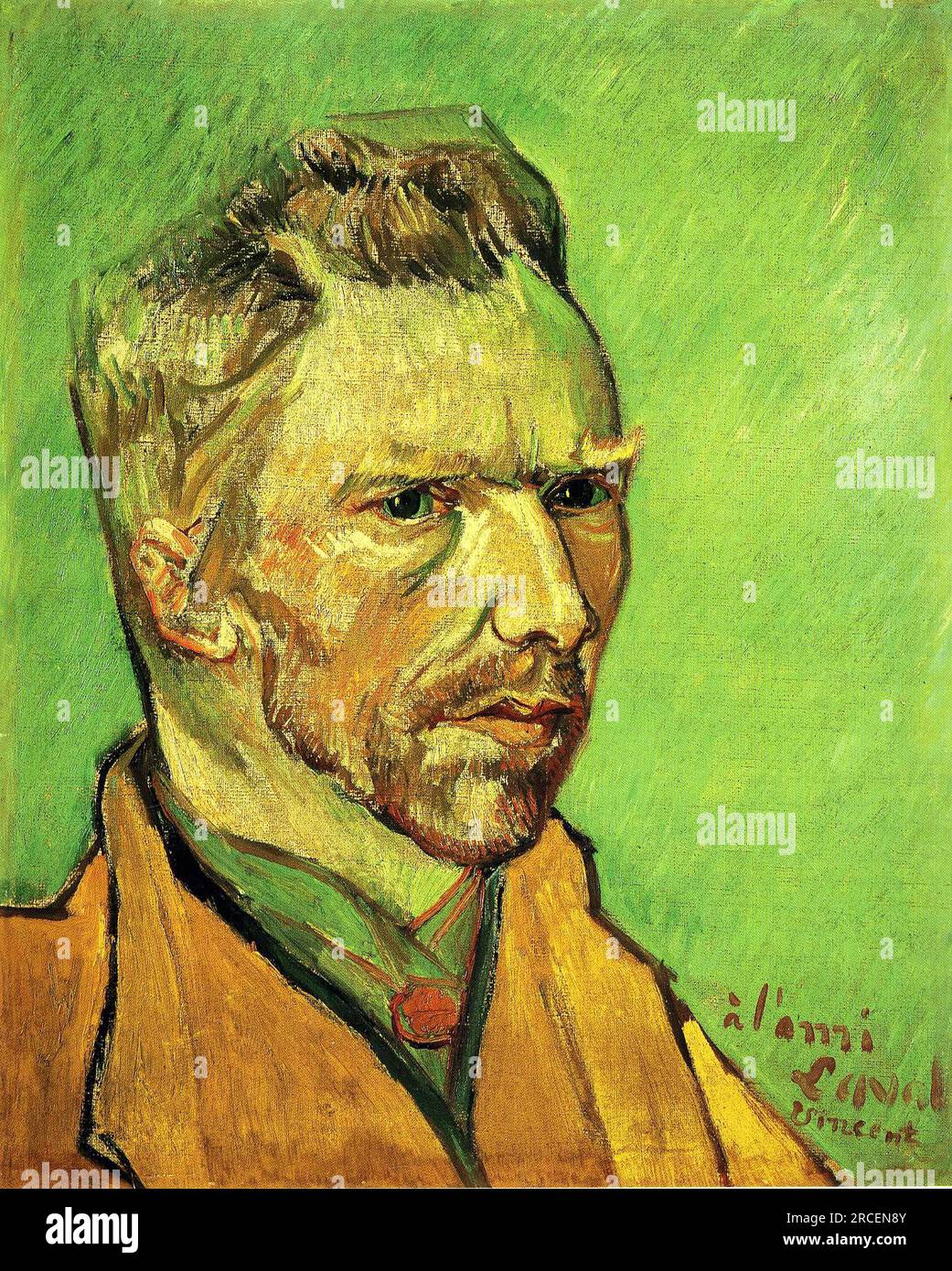 Autoportrait 1888 ; Arles, Bouches-du-Rhône, France de Vincent van Gogh Banque D'Images