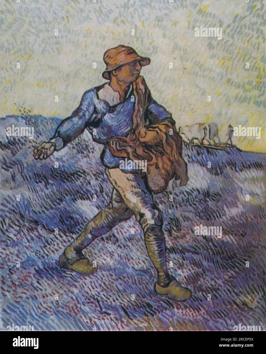 Le semeur (d'après Millet) 1889 ; France de Vincent van Gogh Banque D'Images