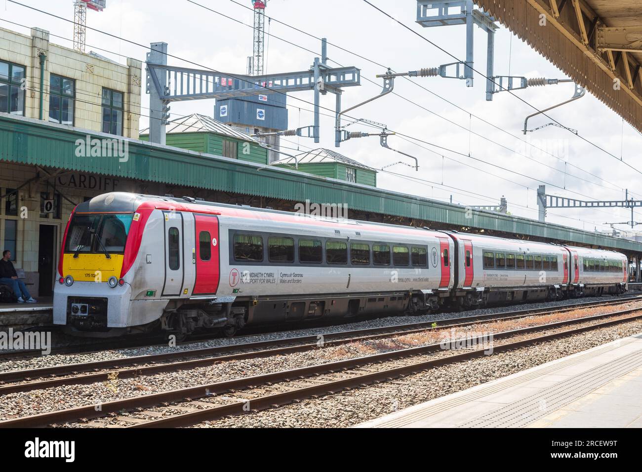 Class 175 DMU,, Trafnidiaeth Cymru, train transport for Wales (TFW) à la gare centrale de Cardiff Banque D'Images