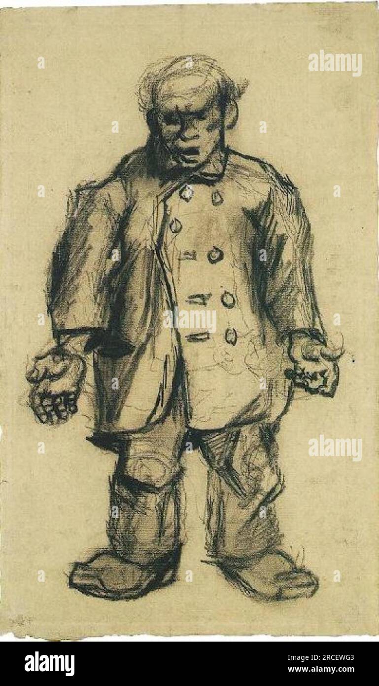 Stocky Man 1885 ; Nunen / Nuenen, pays-Bas de Vincent van Gogh Banque D'Images