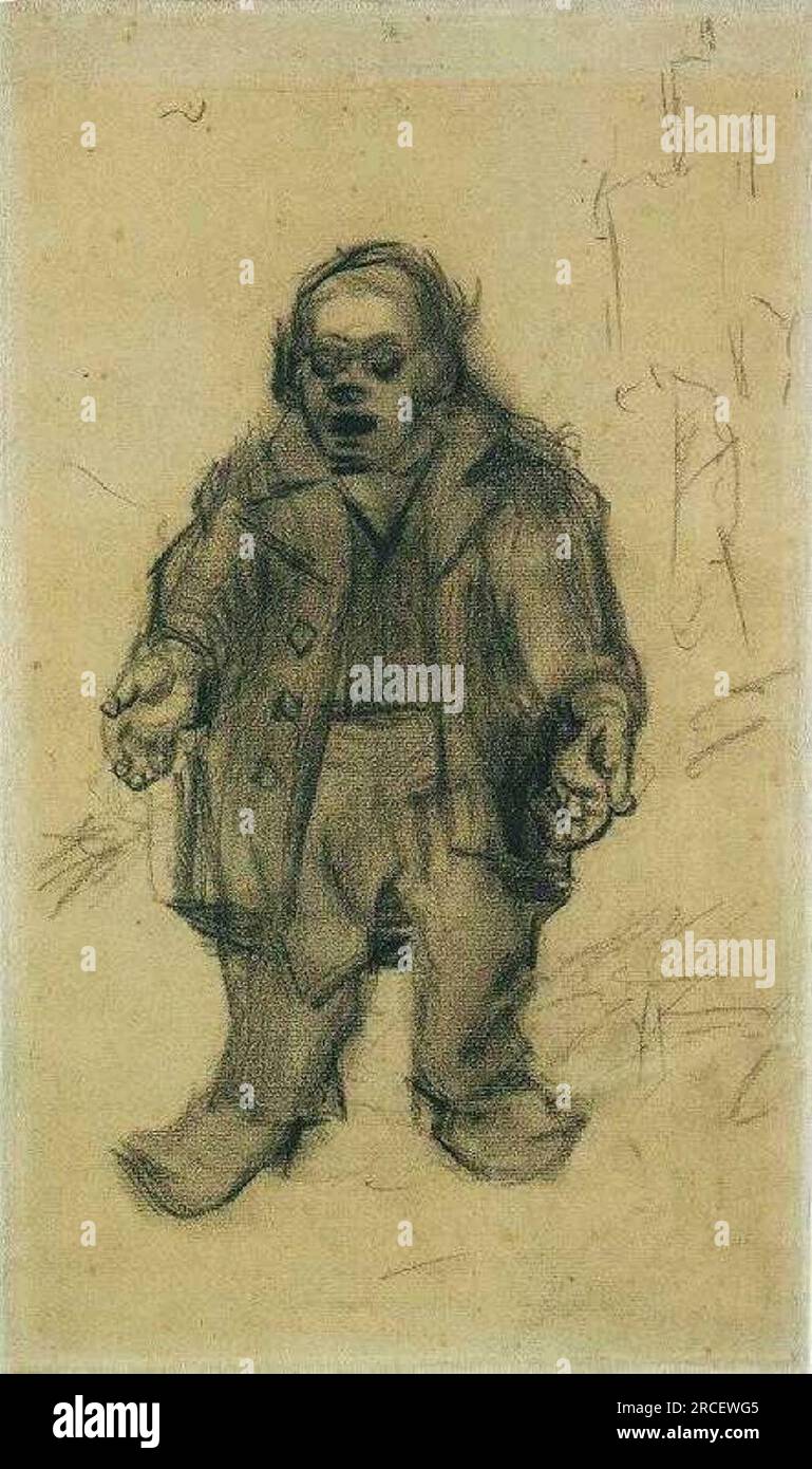 Stocky Man 1885 ; Nunen / Nuenen, pays-Bas de Vincent van Gogh Banque D'Images