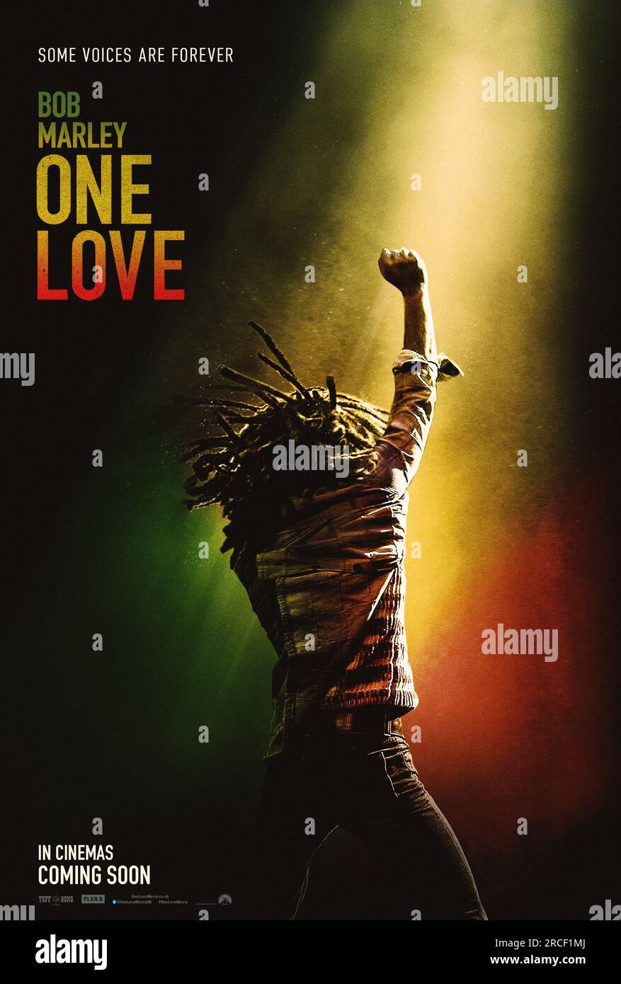 Bob Marley : affiche One Love Banque D'Images