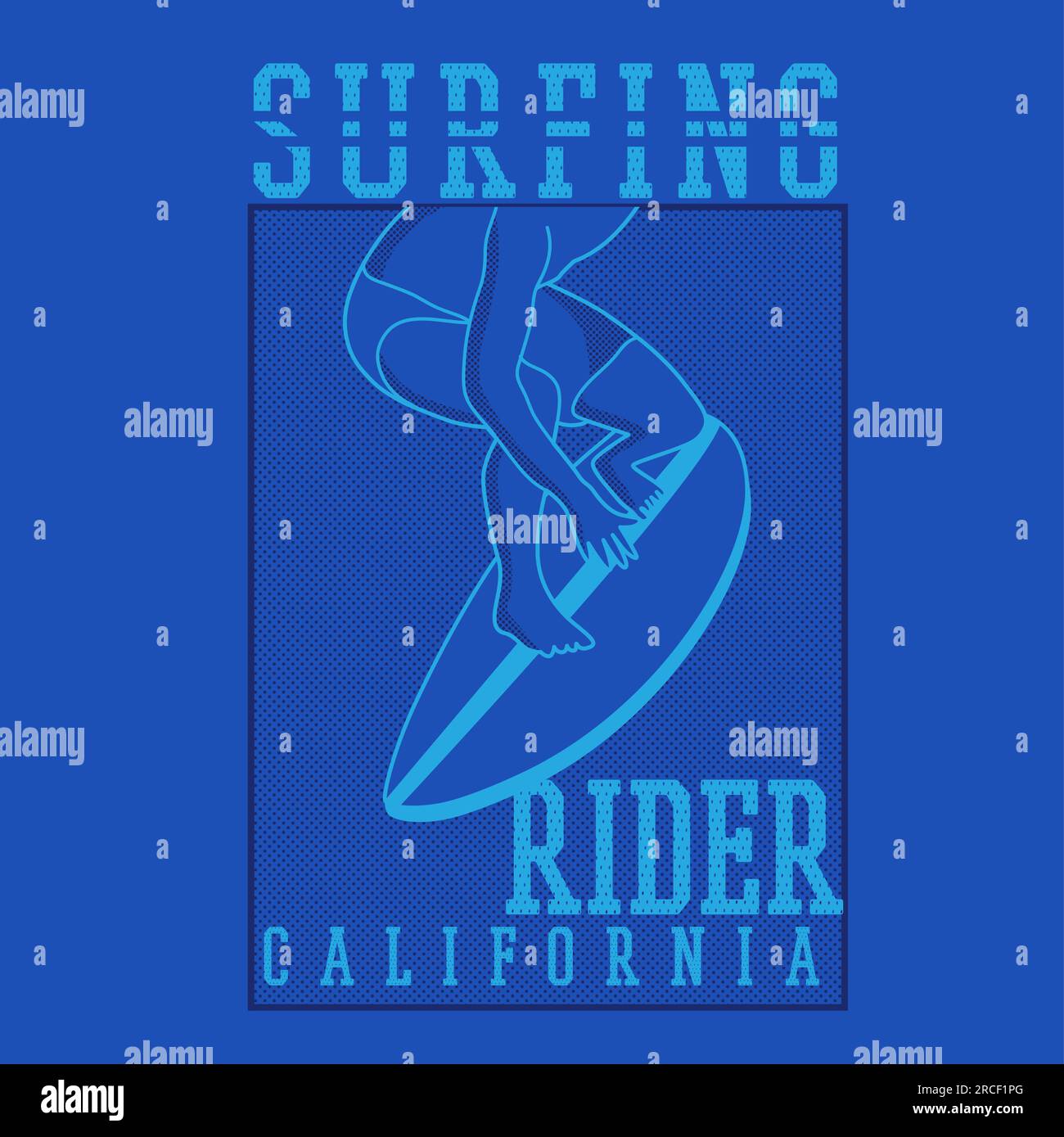 California Surf thème graphiques Summer Surf rider avec planche de surf typo graphique pour la conception d'impression de t-shirt, affiche, bannière, dessin vectoriel Illustration Illustration de Vecteur