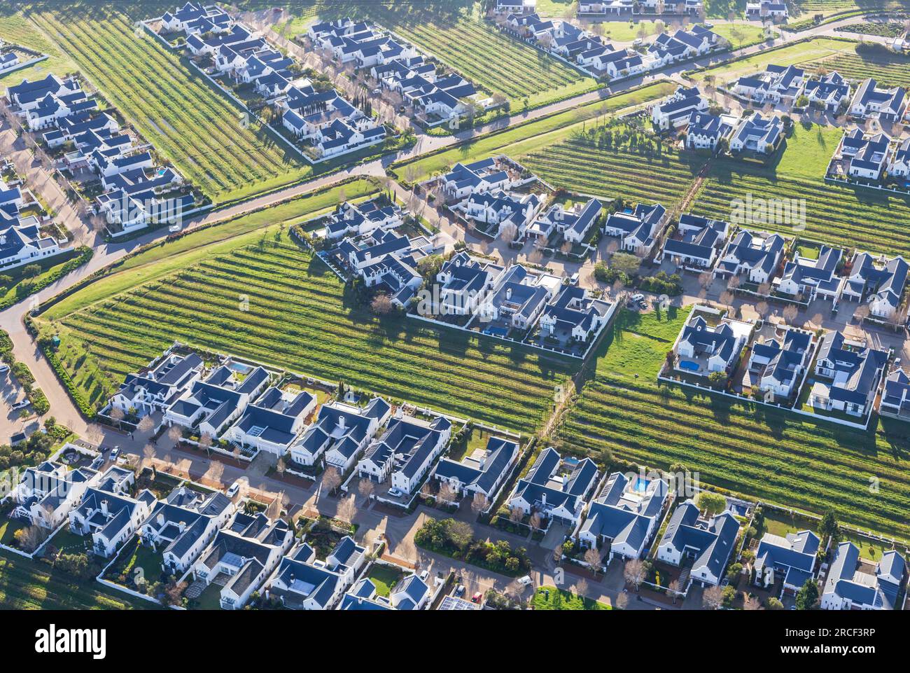 Une photographie d'un domaine viticole au Cap. Banque D'Images