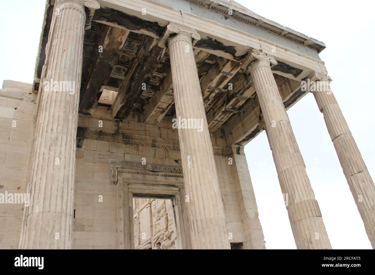 Vue depuis l'Acropole, Grèce Banque D'Images