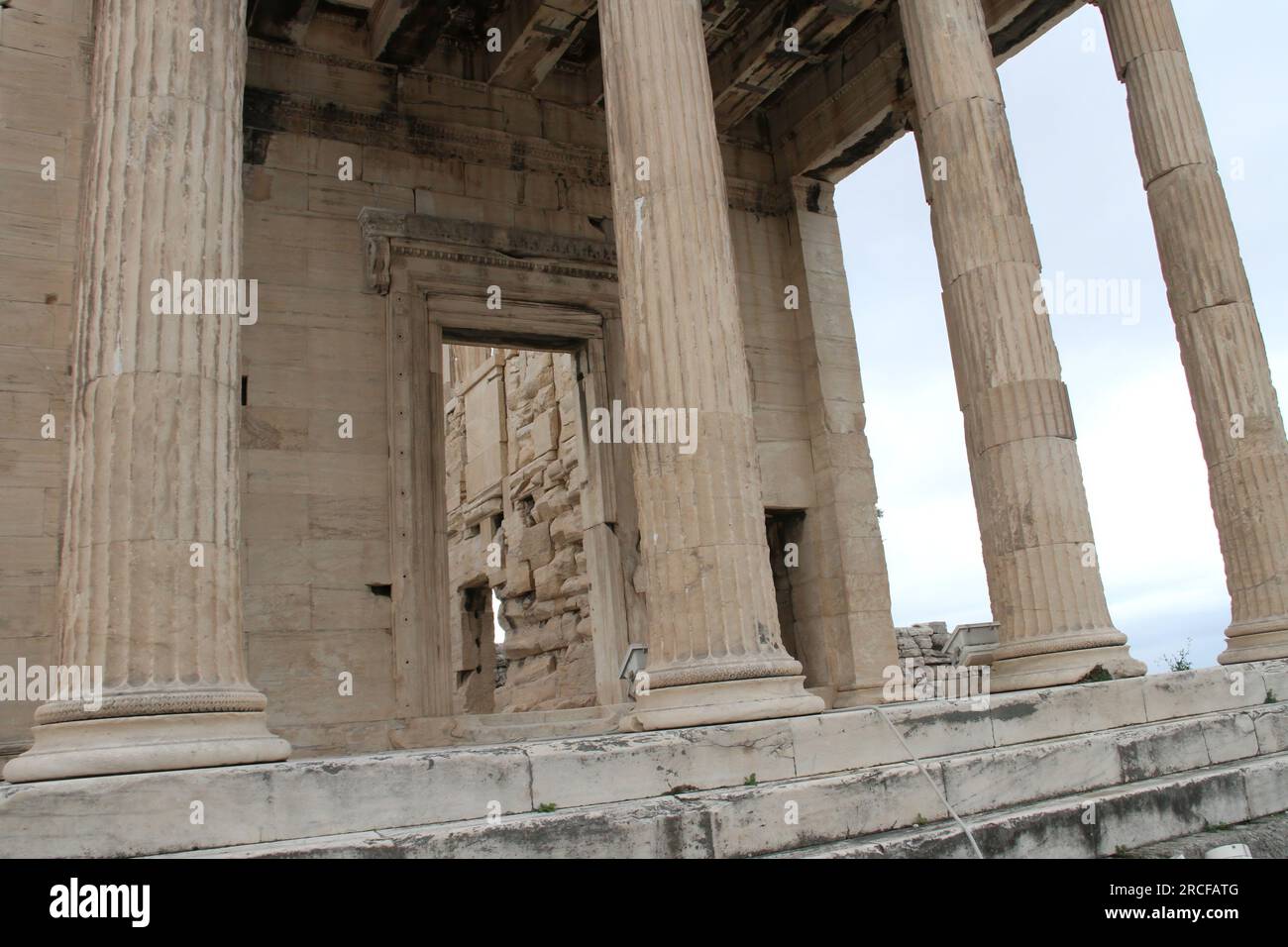 Vue depuis l'Acropole, Grèce Banque D'Images