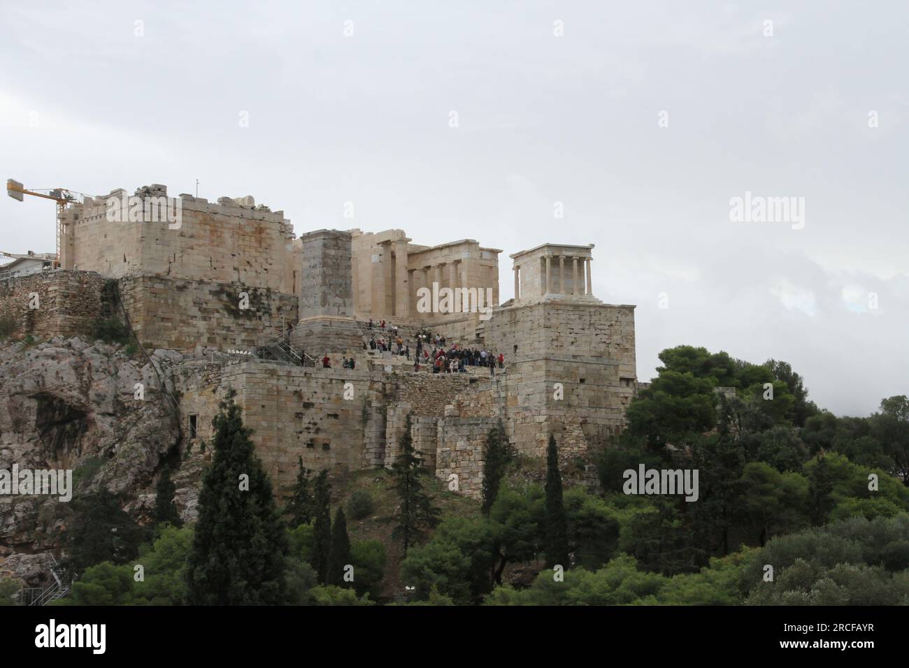 Vue depuis l'Acropole, Grèce Banque D'Images