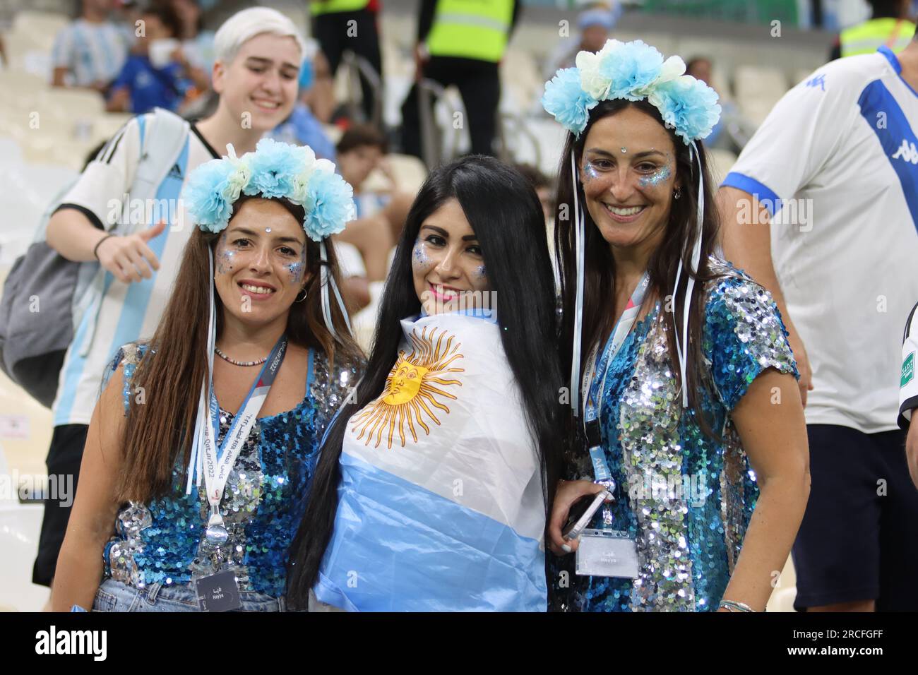 Lusail, Qatar, 26, novembre 2022. Fans de l'Argentine lors du match entre l'Argentine contre le Mexique, match 24 coupe du monde Fifa Qatar 2022. Crédit : Fabid Banque D'Images