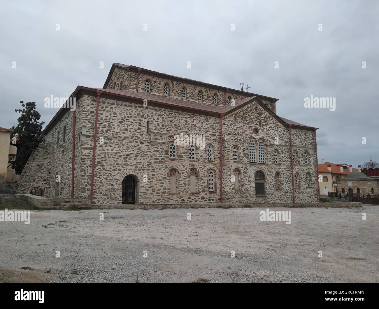 Les Karyes de la communauté du Mont Athos sont une communauté orthodoxe orientale de moines en Grèce Banque D'Images