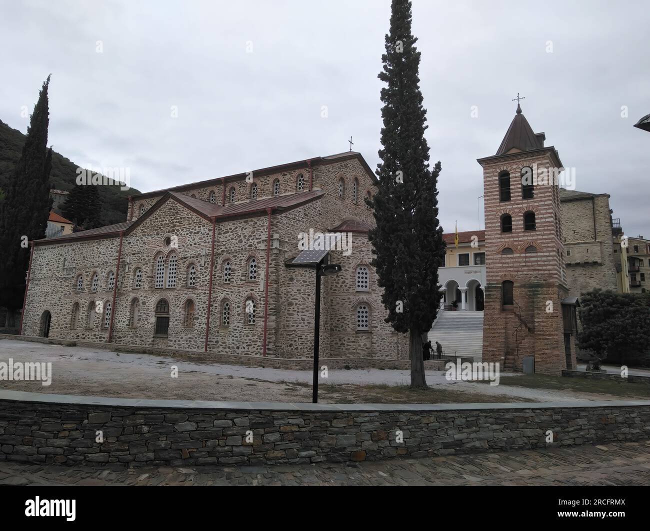 Les Karyes de la communauté du Mont Athos sont une communauté orthodoxe orientale de moines en Grèce Banque D'Images