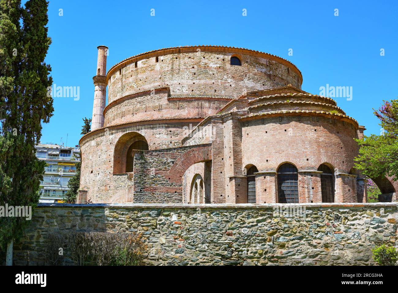 Rotonde mausolée de Galerius, monument historique du 4e siècle, maintenant église orthodoxe d'Agios Georgios dans le centre-ville de Thessaloni Banque D'Images
