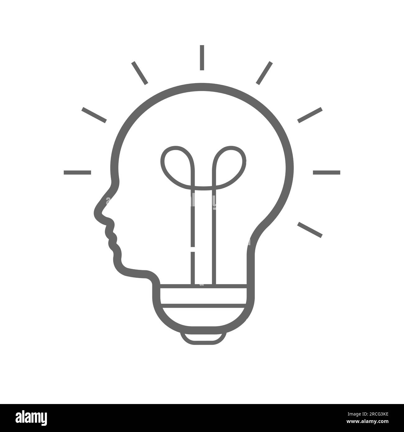 Icône d'idée, conclusion, entreprenant, visionnaire, considération, opinion, pensée, suggestion. Concept d'icône Brainstorm Illustration de Vecteur