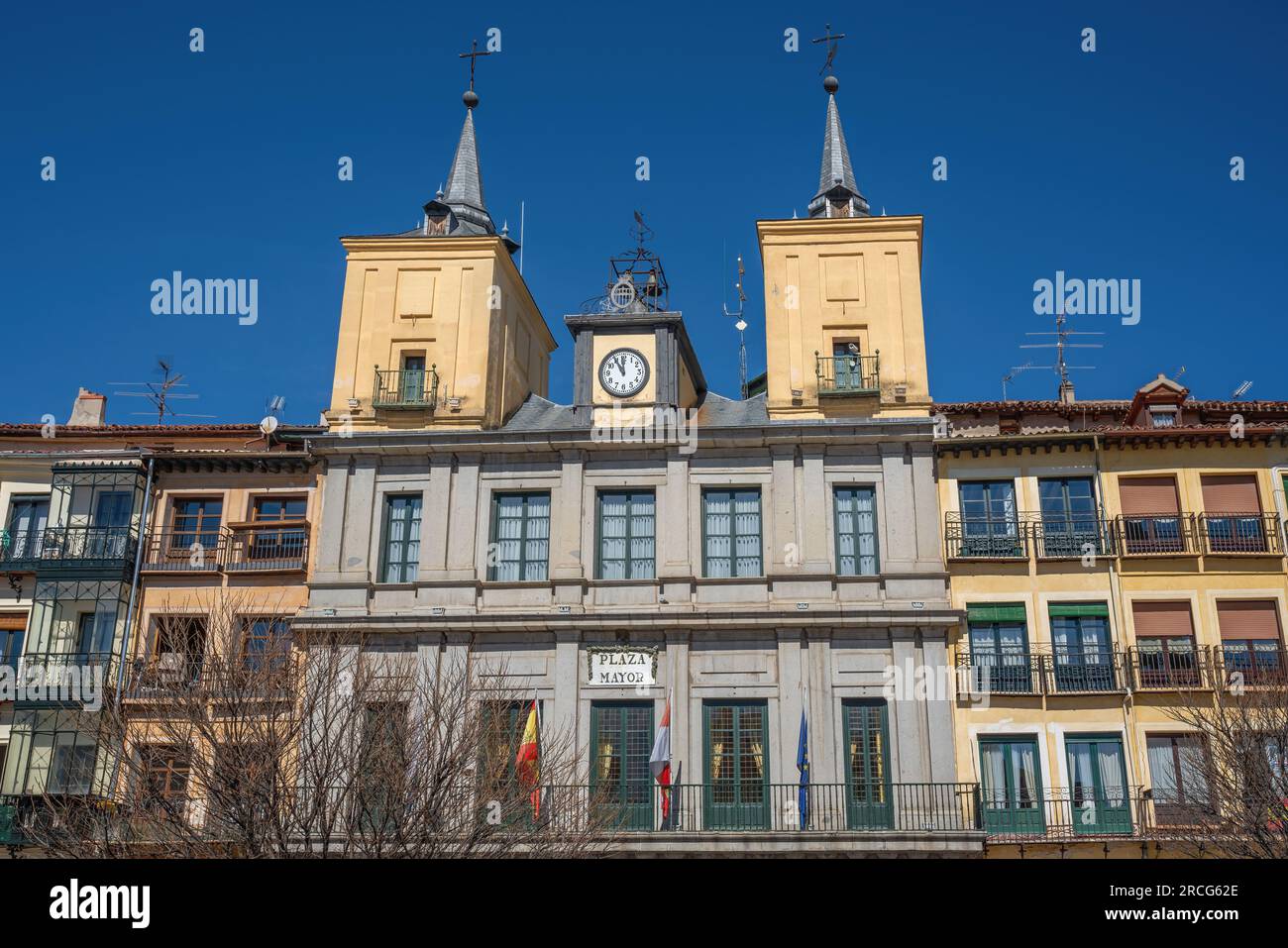 Hôtel de ville de Ségovie à Plaza Mayor Square - Ségovie, Espagne Banque D'Images