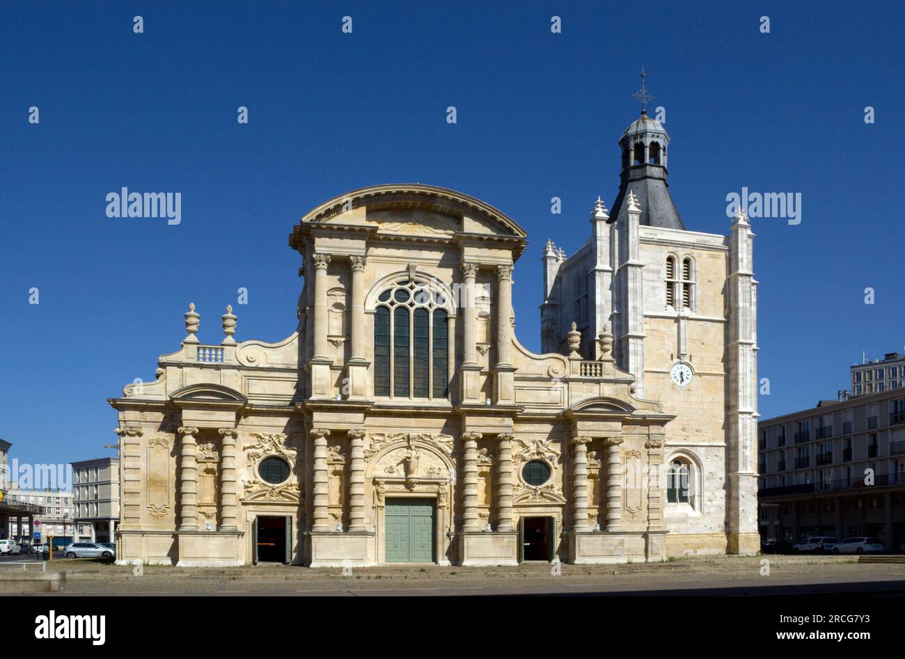 Cathédrale notre-Dame, le Havre, Normandie, France Banque D'Images