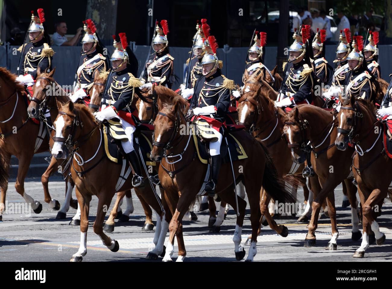 Paris, France. 14 juillet 2023. La fête nationale française (Bastille Day) est célébrée le