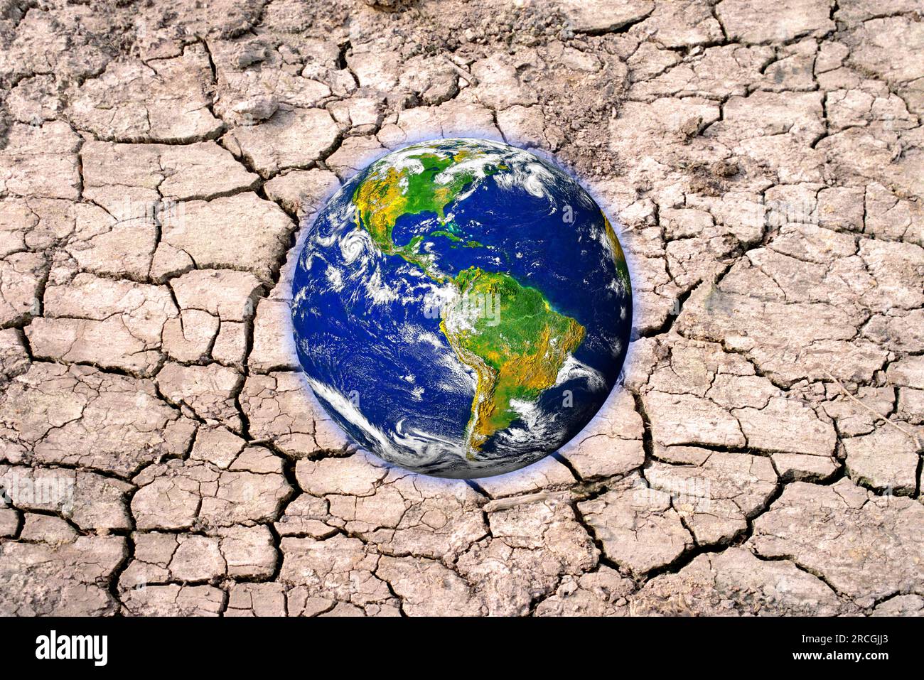 Changement climatique, image composite conceptuelle Banque D'Images