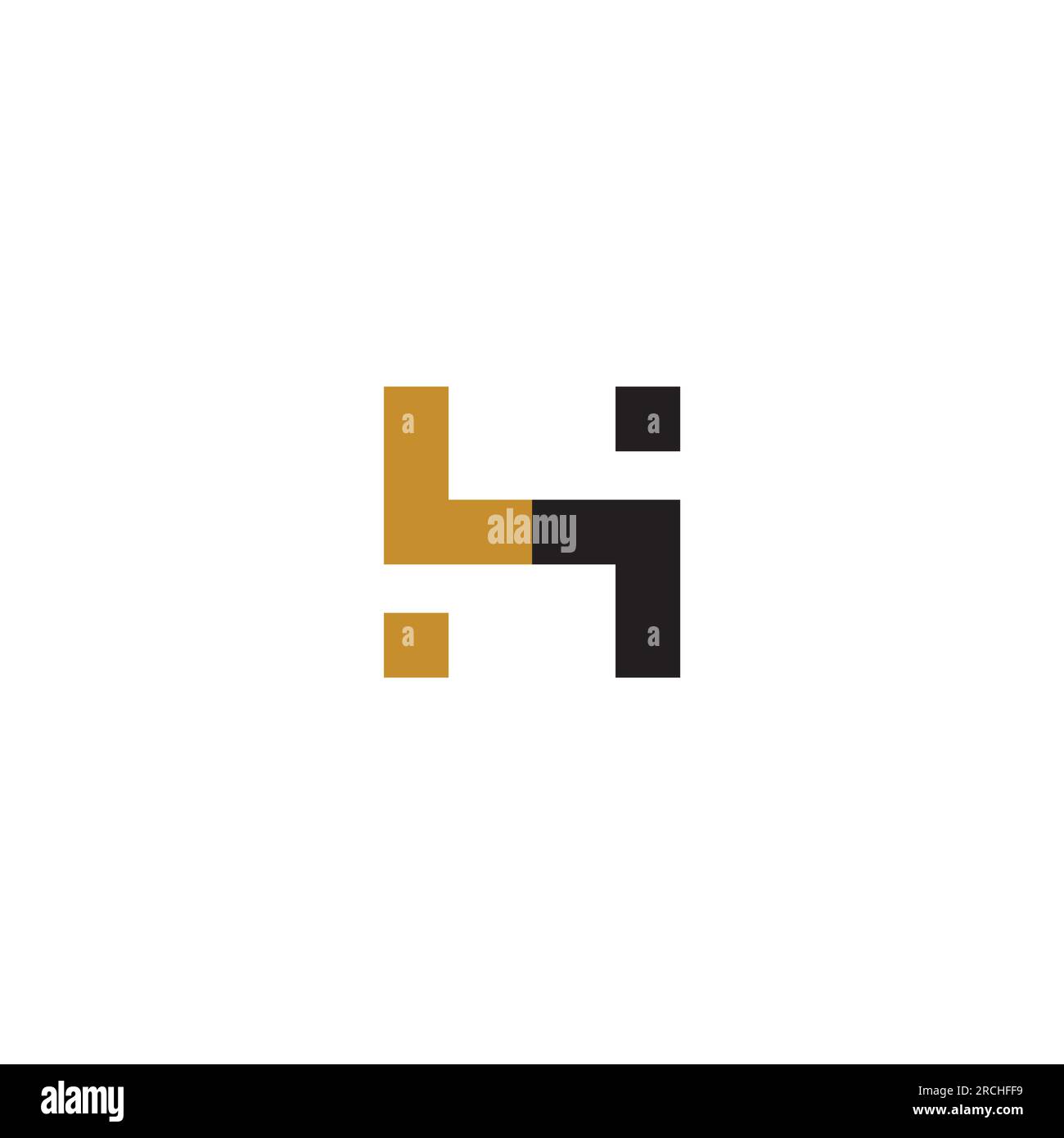 Lettre H logo Connect. Vecteur H initial Illustration de Vecteur