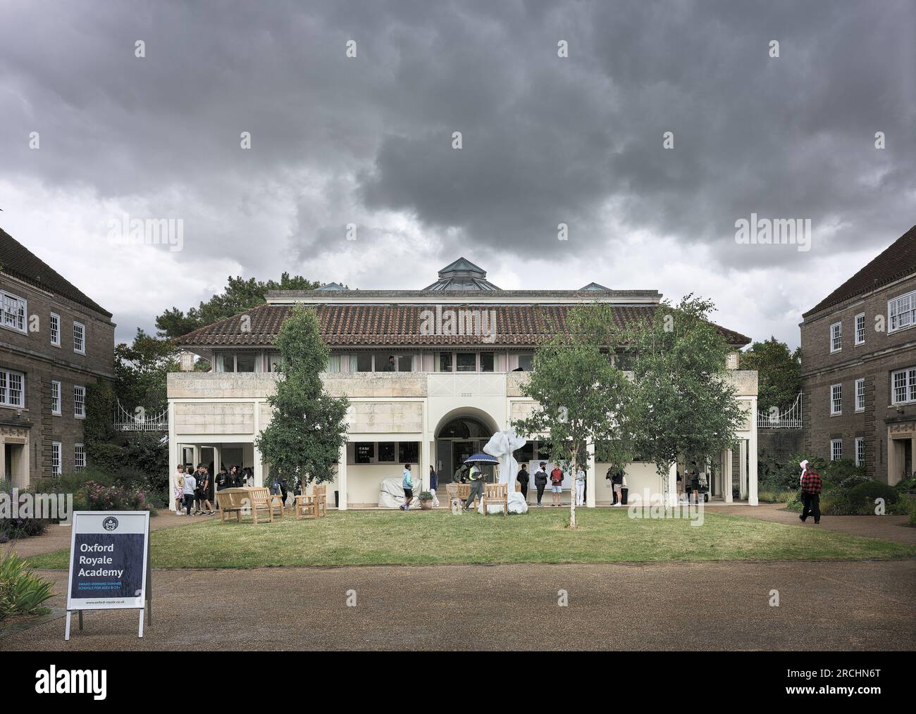 École d'été Oxford Royale Academy au Clare College, Université de Cambridge, Angleterre, juillet 2023. Banque D'Images