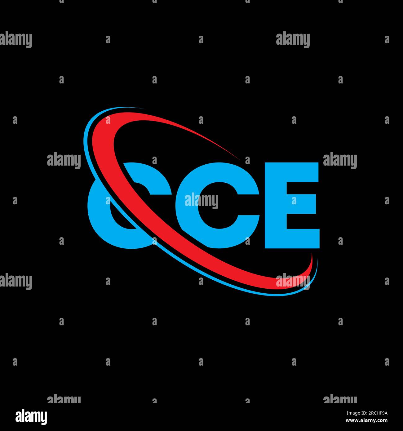 Logo CCE. Lettre CCE. Logo de la lettre CCE. Initiales CCE logo lié avec cercle et logo monogramme majuscule. Typographie CCE pour la technologie, les entreprises Illustration de Vecteur
