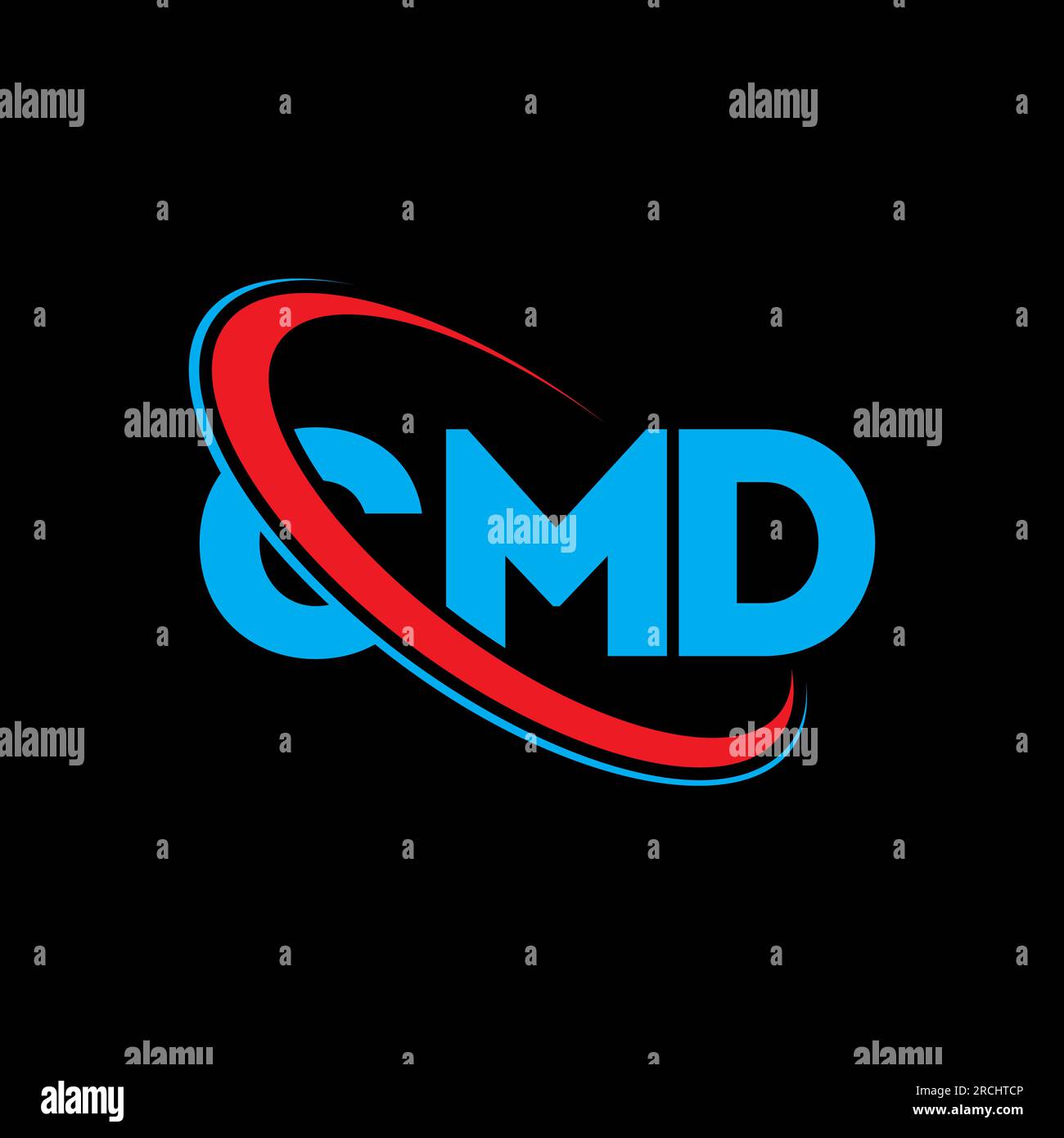 Logo CMD. Lettre CMD. Logo de lettre CMD. Initiales CMD logo lié avec cercle et logo monogramme majuscule. Typographie CMD pour la technologie, les entreprises Illustration de Vecteur