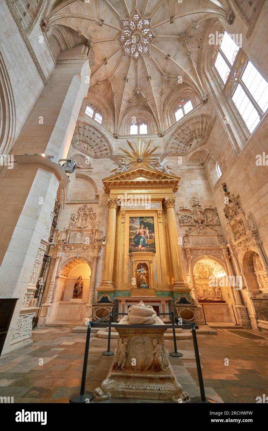 Chapelle de la Présentation à l'intérieur de la cathédrale de Burgos, Burgos, Castille-et-Léon, Espagne Banque D'Images
