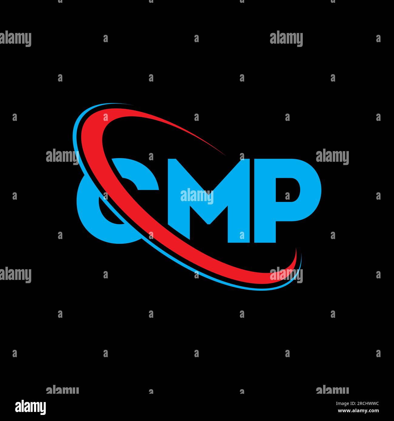 Logo CMP. Lettre CMP. Logo de lettre CMP. Initiales CMP logo lié avec cercle et logo monogramme majuscule. Typographie CMP pour la technologie, les entreprises Illustration de Vecteur