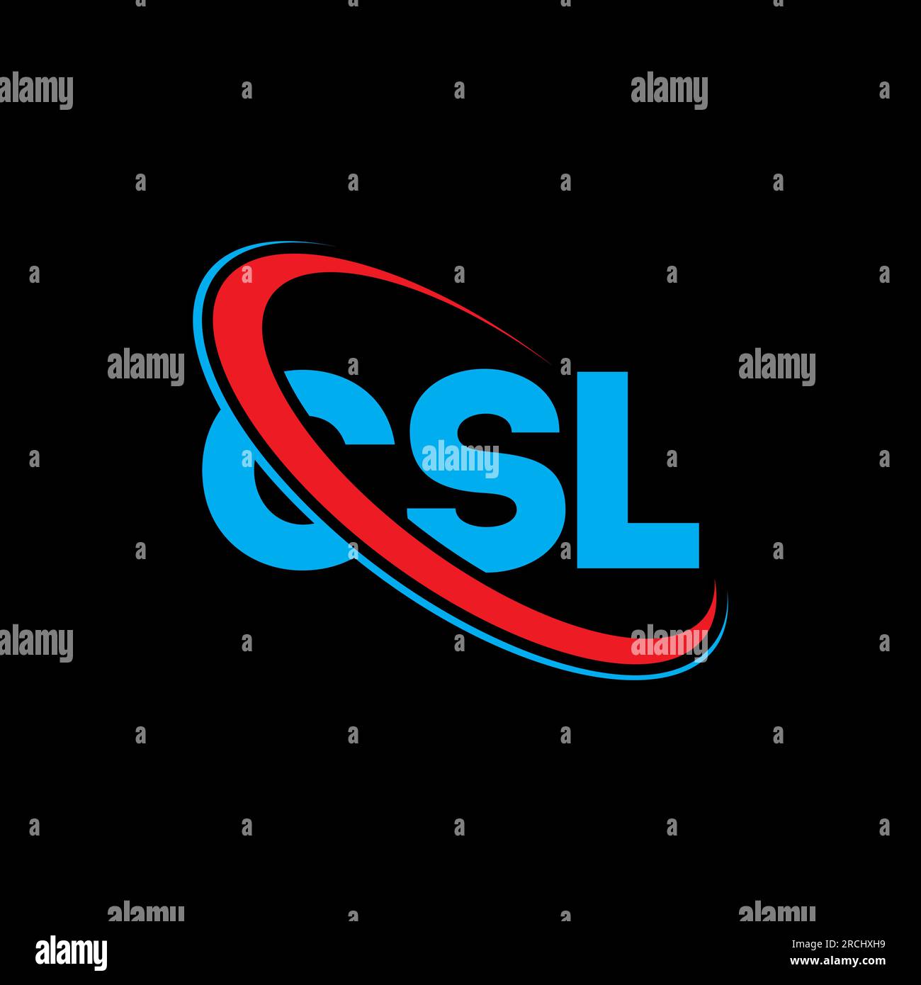 Logo CSL. Lettre CSL. Logo de lettre CSL. Initiales CSL logo lié avec ...