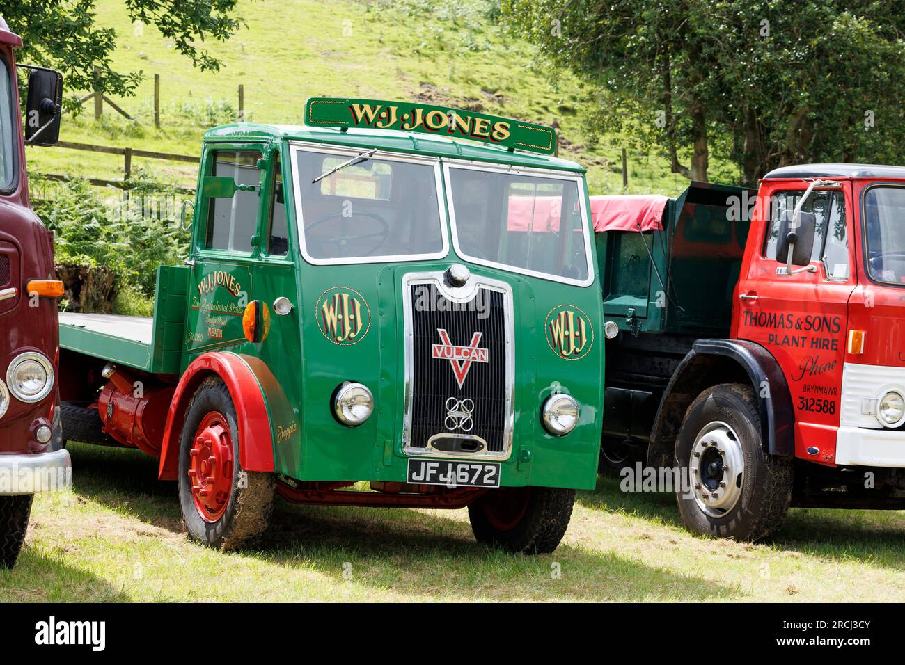 Un camion vulcain au Neath Steam and Vintage show Neath and Port Talbot Wales Banque D'Images