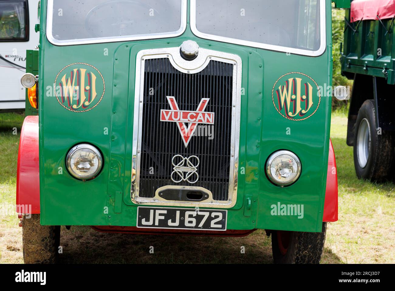 Un camion vulcain au Neath Steam and Vintage show Neath and Port Talbot Wales Banque D'Images