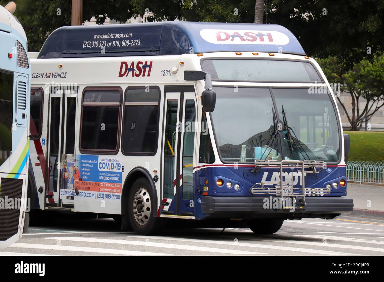 Los Angeles, Californie : Los Angeles LADOT Transit DASH bus Banque D'Images