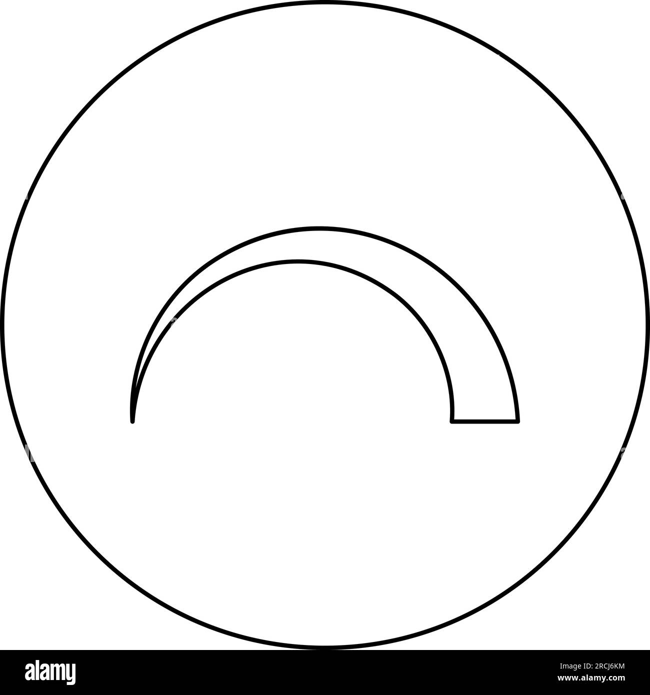 Symbole poignée de régulation variation valeur signe de régulation niveau concept icône de réglage dans l'image vectorielle de couleur noire circulaire Illustration de Vecteur