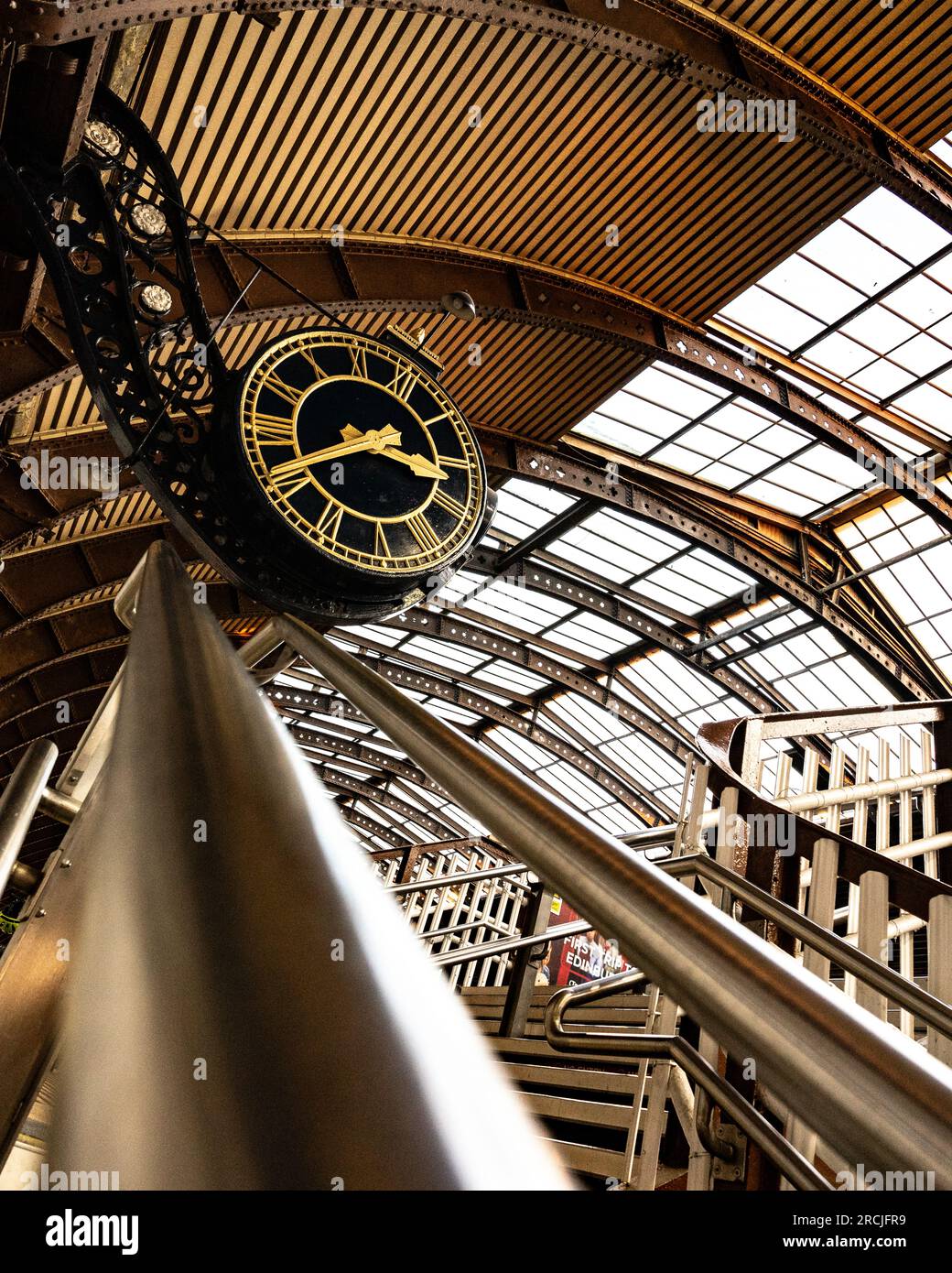 Horloge à la gare ferroviaire, York Banque D'Images