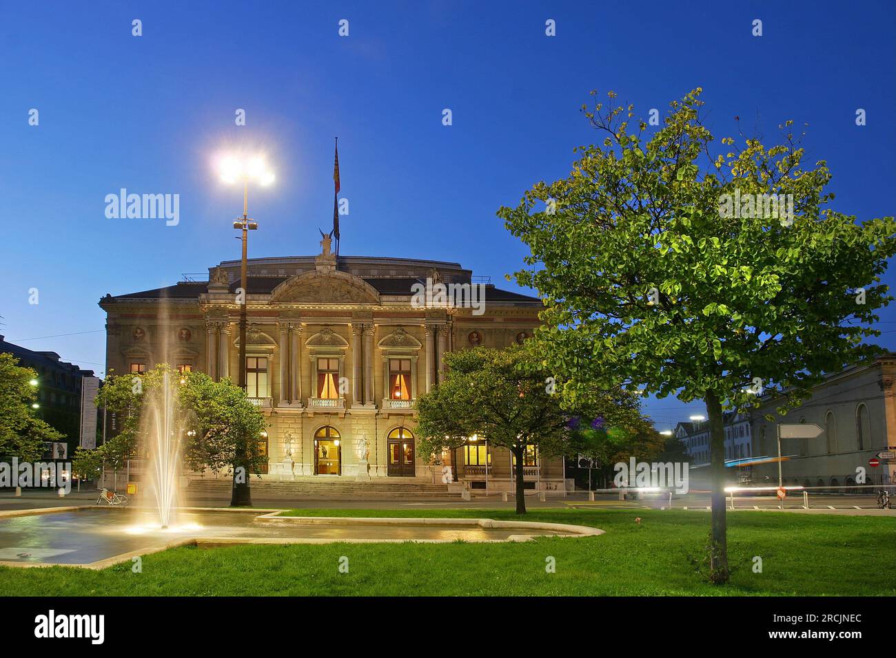 Place Neuve, Grand Théâtre, Genève, Suisse Banque D'Images