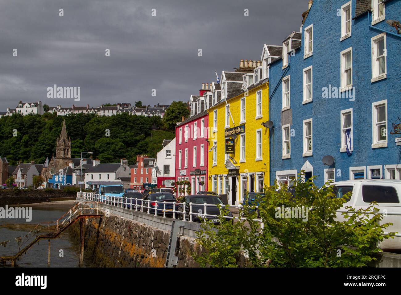 Journée ensoleillée à Tobermory, Mull, Écosse Banque D'Images