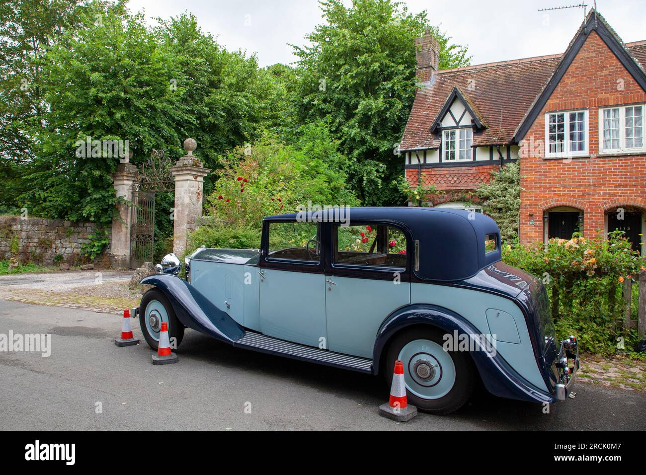 1934 | Rolls-Royce 20/25 Sedanca de ville, à Avebury Banque D'Images