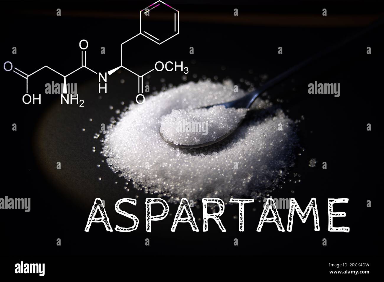 Édulcorant artificiel aspartame est nocif pour la santé Banque D'Images