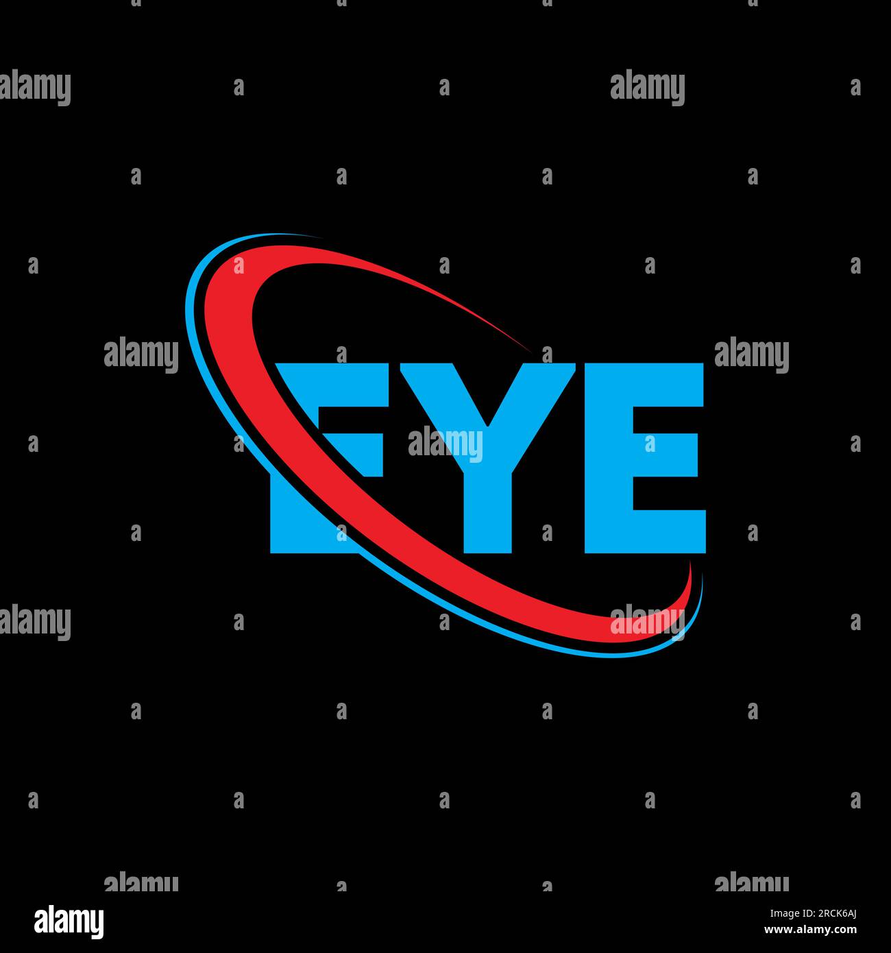 Logo ŒIL. Lettre AUX YEUX. Logo lettre AUX YEUX. Initiales logo OEIL lié avec cercle et logo monogramme majuscule. Typographie DES YEUX pour la technologie, les entreprises Illustration de Vecteur