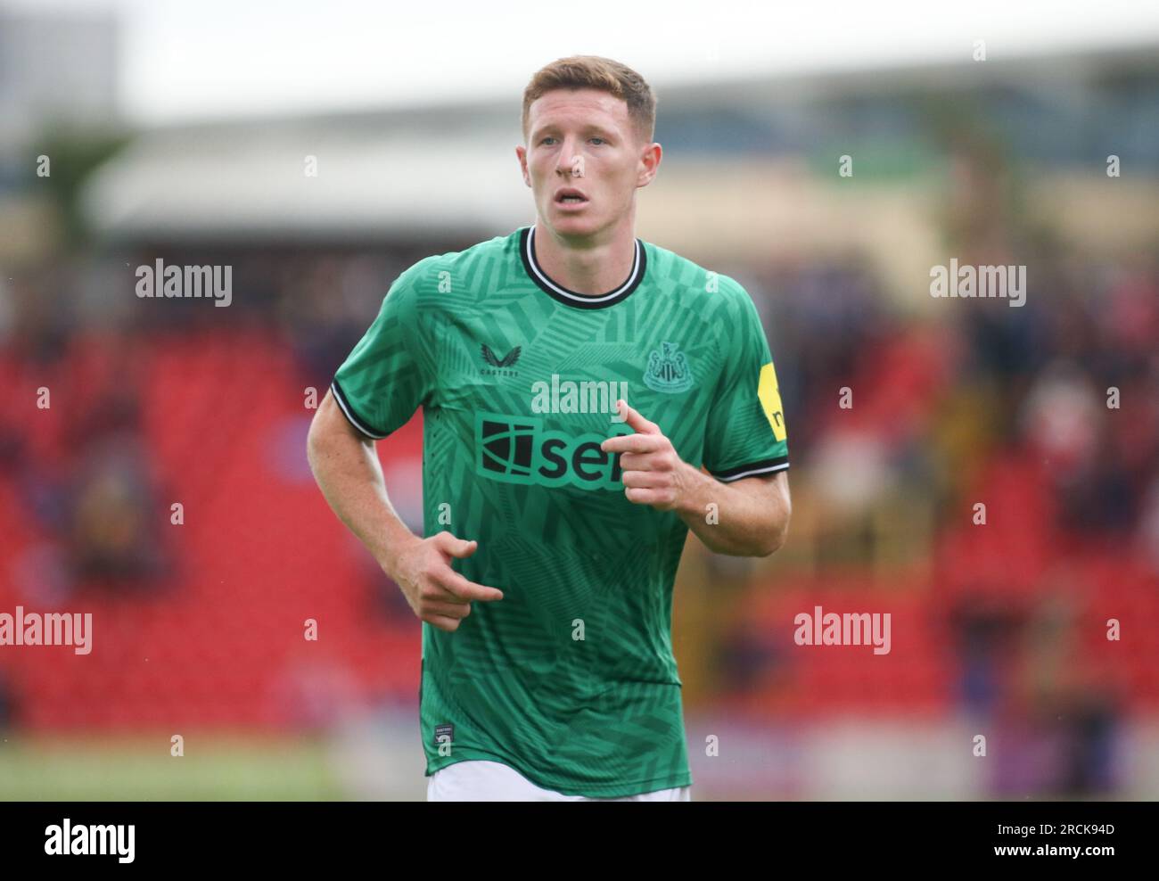 Elliot Anderson de Newcastle United lors du match amical de pré-saison entre Gateshead et Newcastle United au Gateshead International Stadium, Gateshead le samedi 15 juillet 2023. (Photo : Michael Driver | MI News) crédit : MI News & Sport / Alamy Live News Banque D'Images