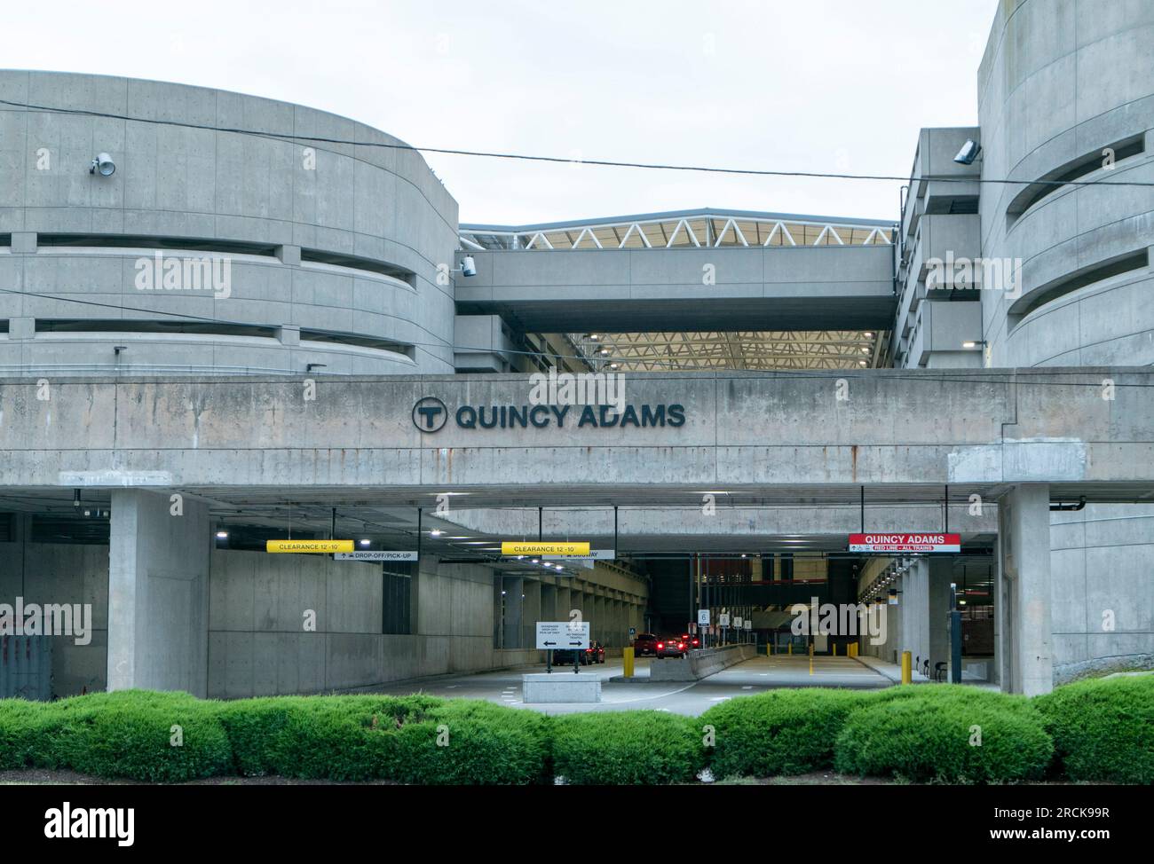 Station Quincy Adams Redline à Quincy Massachusetts Banque D'Images