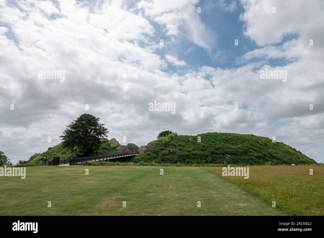 Old Sarum Wiltshire Sud-Ouest de l'Angleterre le site en ruine et déserte de la première colonie de Salisbury Banque D'Images