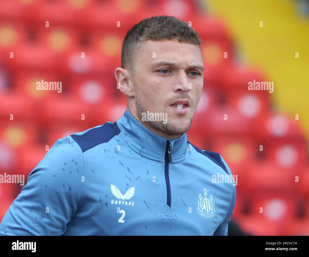 Kieran Trippier de Newcastle United lors du match amical de pré-saison entre Gateshead et Newcastle United au Gateshead International Stadium, Gateshead le samedi 15 juillet 2023. (Photo : Michael Driver | MI News) crédit : MI News & Sport / Alamy Live News Banque D'Images