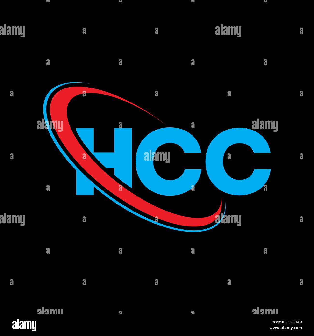 Logo HCC. Lettre HCC. Logo de lettre HCC. Initiales HCC logo lié avec cercle et logo monogramme majuscule. Typographie HCC pour la technologie, les entreprises Illustration de Vecteur