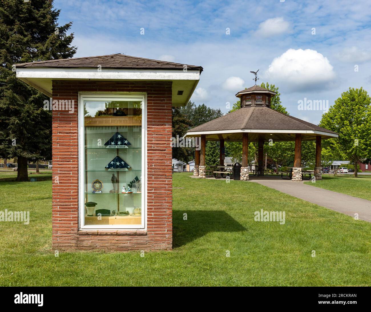 Arlington WA USA 24 mai 2023 : Veterans Monument dans Legion Park Banque D'Images