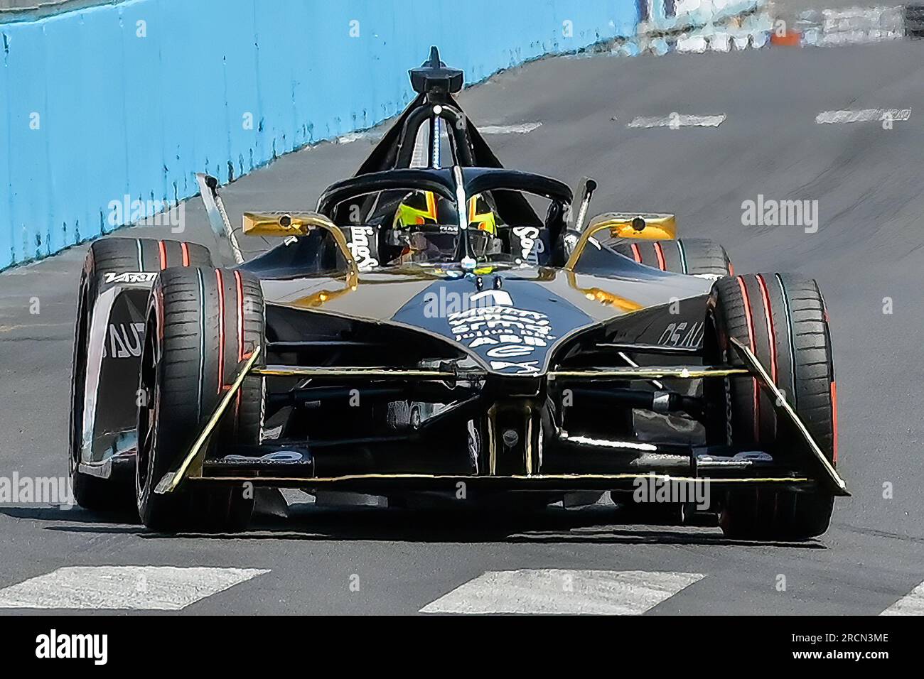 Rome, Italie. 15 juillet 2023. Stoffel Vandoorne roule lors des qualifications de la première journée de compétition du FE Grand Prix de Rome 2023. (Photo Mario Cartelli/SOPA Images/Sipa USA) crédit : SIPA USA/Alamy Live News Banque D'Images