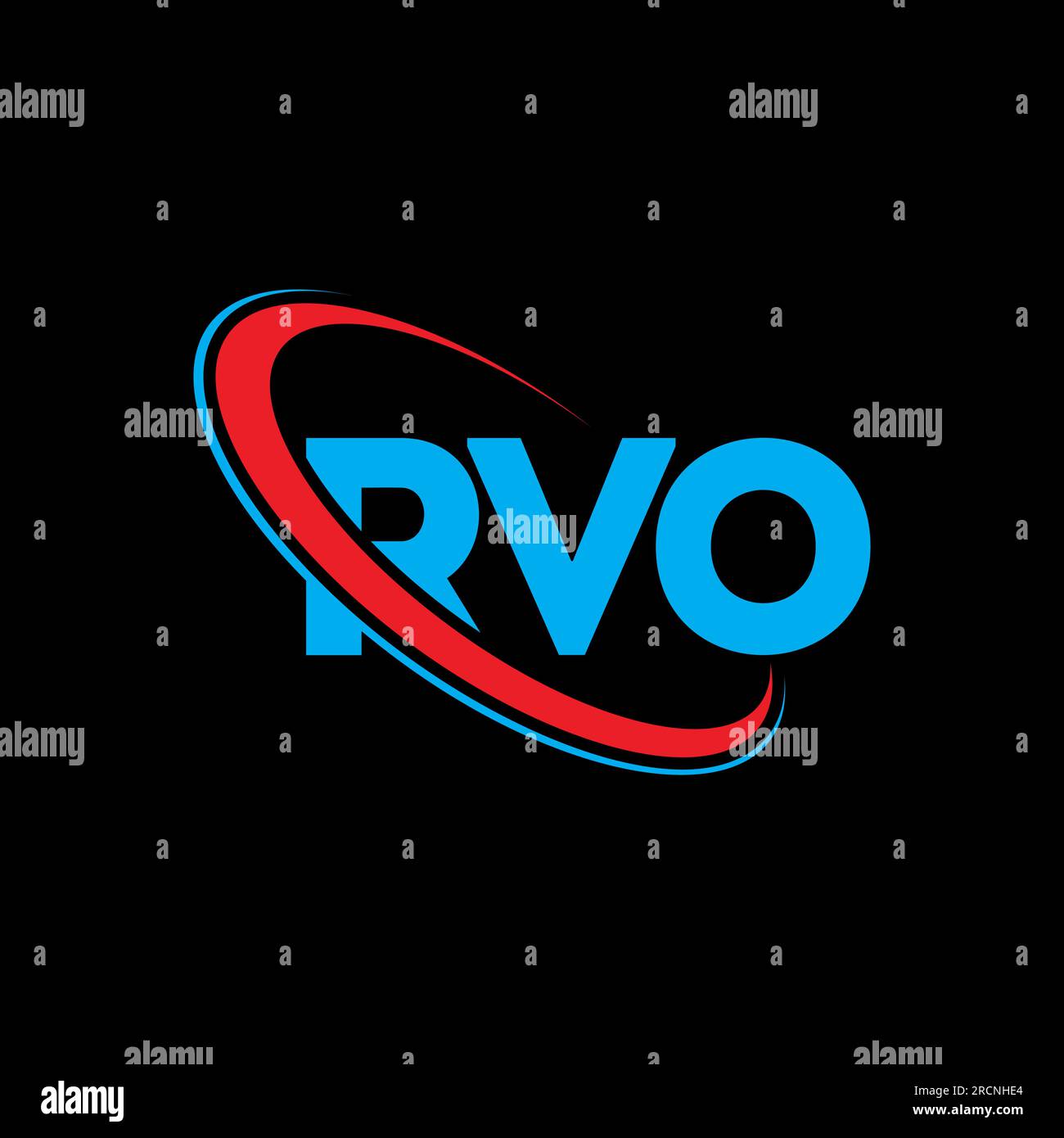 Logo RVO. Lettre RVO. Logo de la lettre RVO. Initiales logo RVO lié à ...