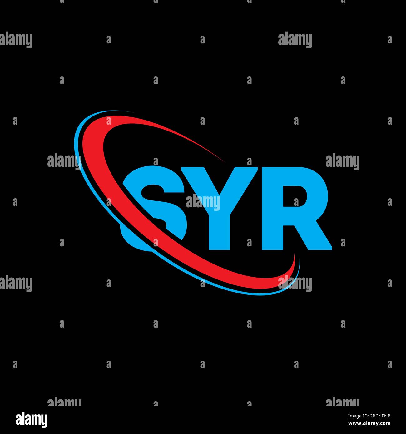 Logo SYR. Lettre SYR. Logo SYR lettre. Initiales SYR logo lié avec cercle  et logo monogramme majuscule. Typographie SYR pour la technologie, les  entreprises Image Vectorielle Stock - Alamy