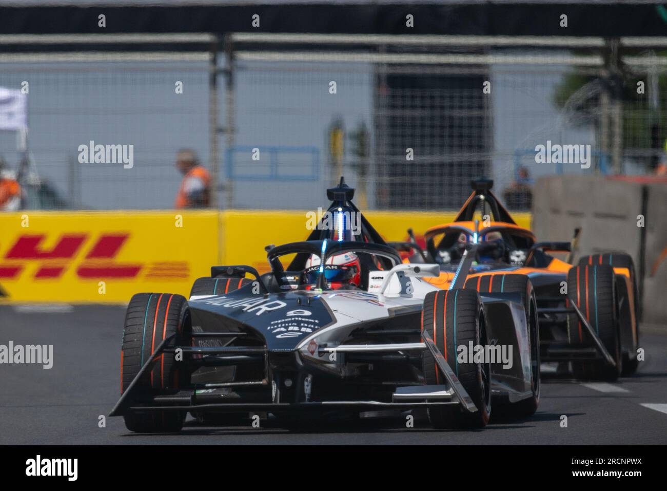 Mitch Evans lors de la course 1, première journée de compétition du FE Grand Prix de Rome 2023, Rome, Italie, 15/07/2023 Banque D'Images