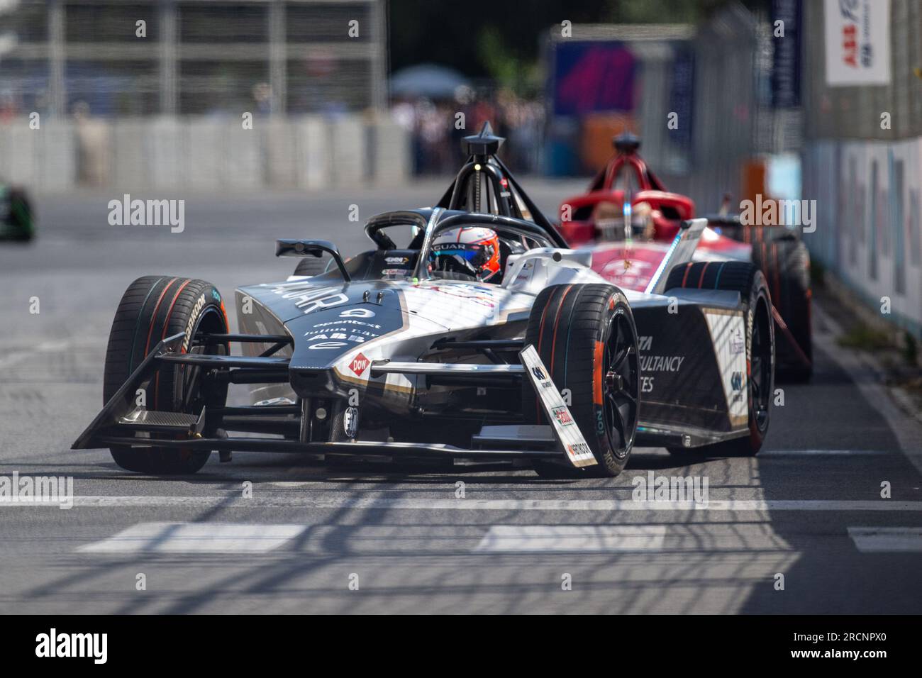 Mitch Evans lors de la course 1, première journée de compétition du FE Grand Prix de Rome 2023, Rome, Italie, 15/07/2023 Banque D'Images