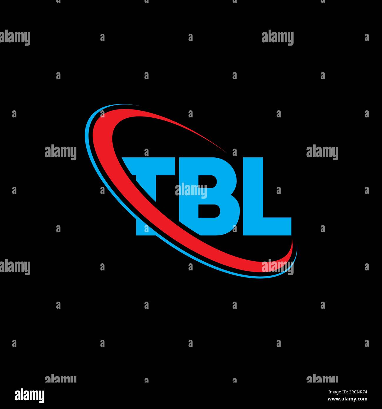 Logo TBL. Lettre TBL. Logo de la lettre TBL. Initiales TBL logo lié avec cercle et logo monogramme majuscule. Typographie TBL pour la technologie, les entreprises Illustration de Vecteur